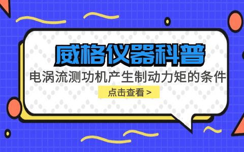 威格儀器科普-電渦流測(cè)功機(jī)產(chǎn)生制動(dòng)力矩的條件包括哪些？插圖