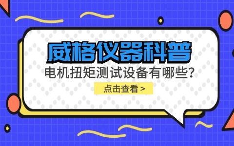 威格儀器-電機(jī)扭矩測(cè)試設(shè)備有哪些？插圖