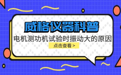 威格儀器-電機(jī)測功機(jī)試驗(yàn)時(shí)振動(dòng)大的原因插圖